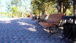 Готовность работ по благоустройству парка в селе Иргаклы превысила 60%