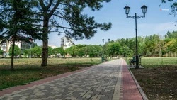 В селе Степном продолжается благоустройство парковой зоны в рамках нацпроекта